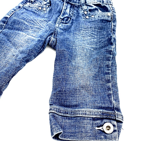 Girls Shorts Capri Size 5 Children Kids Bottoms Snap Apollo Elastic Pockets - Picture 3 of 7